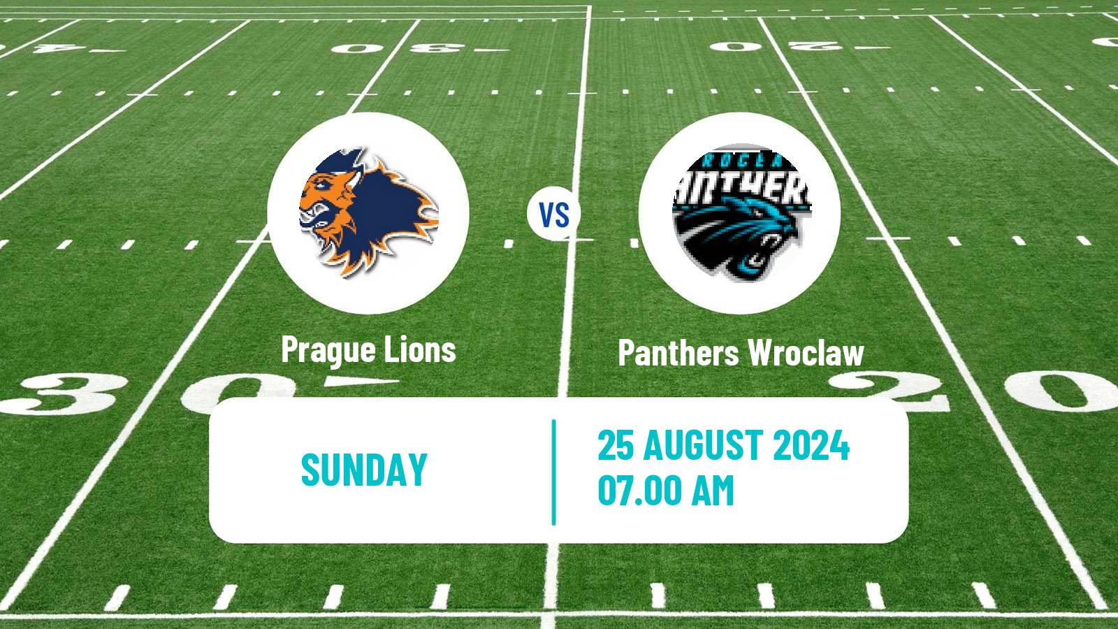 American football European League of American Football Prague Lions - Panthers Wroclaw