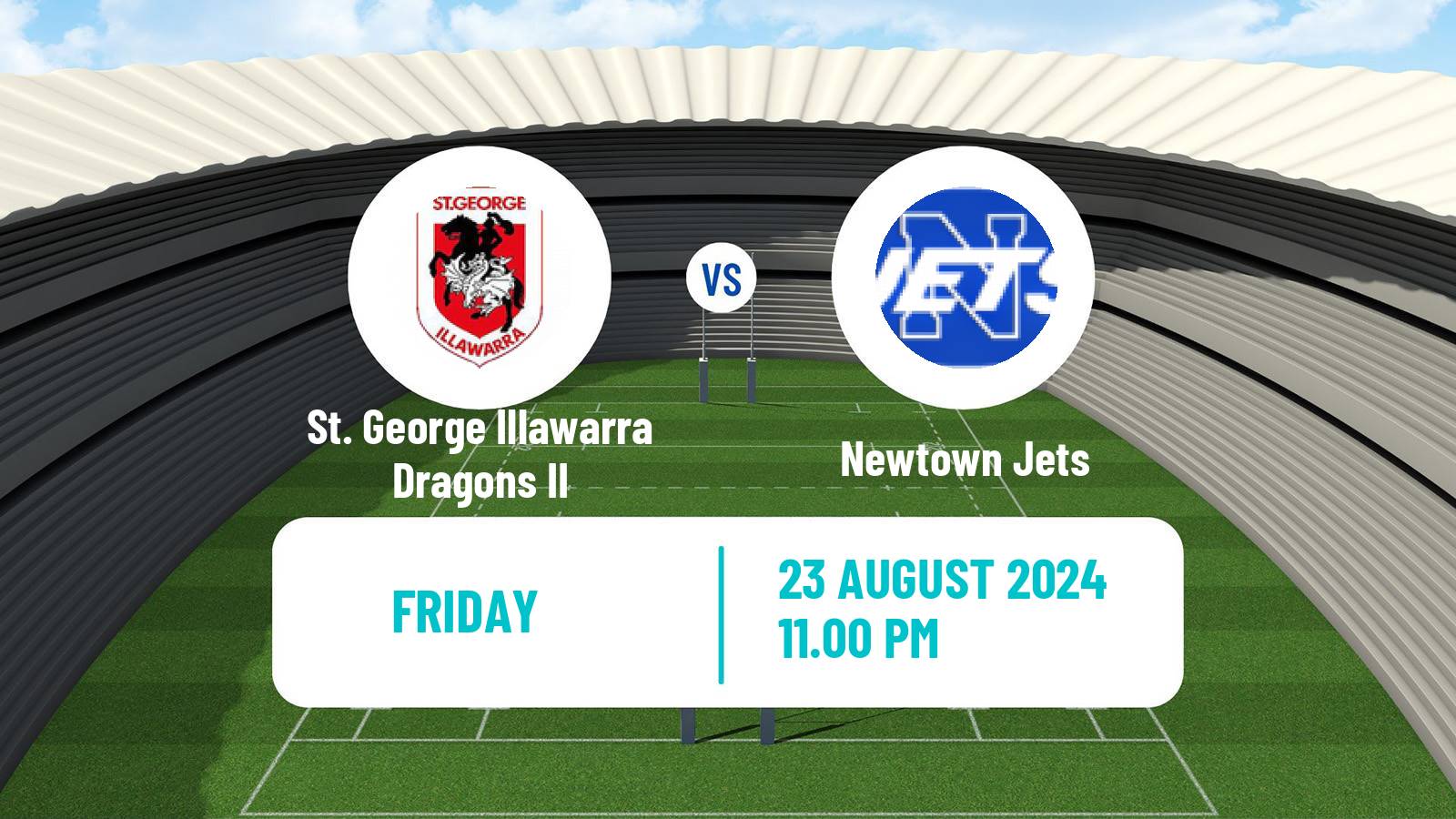 Rugby league Australian NSW Cup St. George Illawarra Dragons II - Newtown Jets