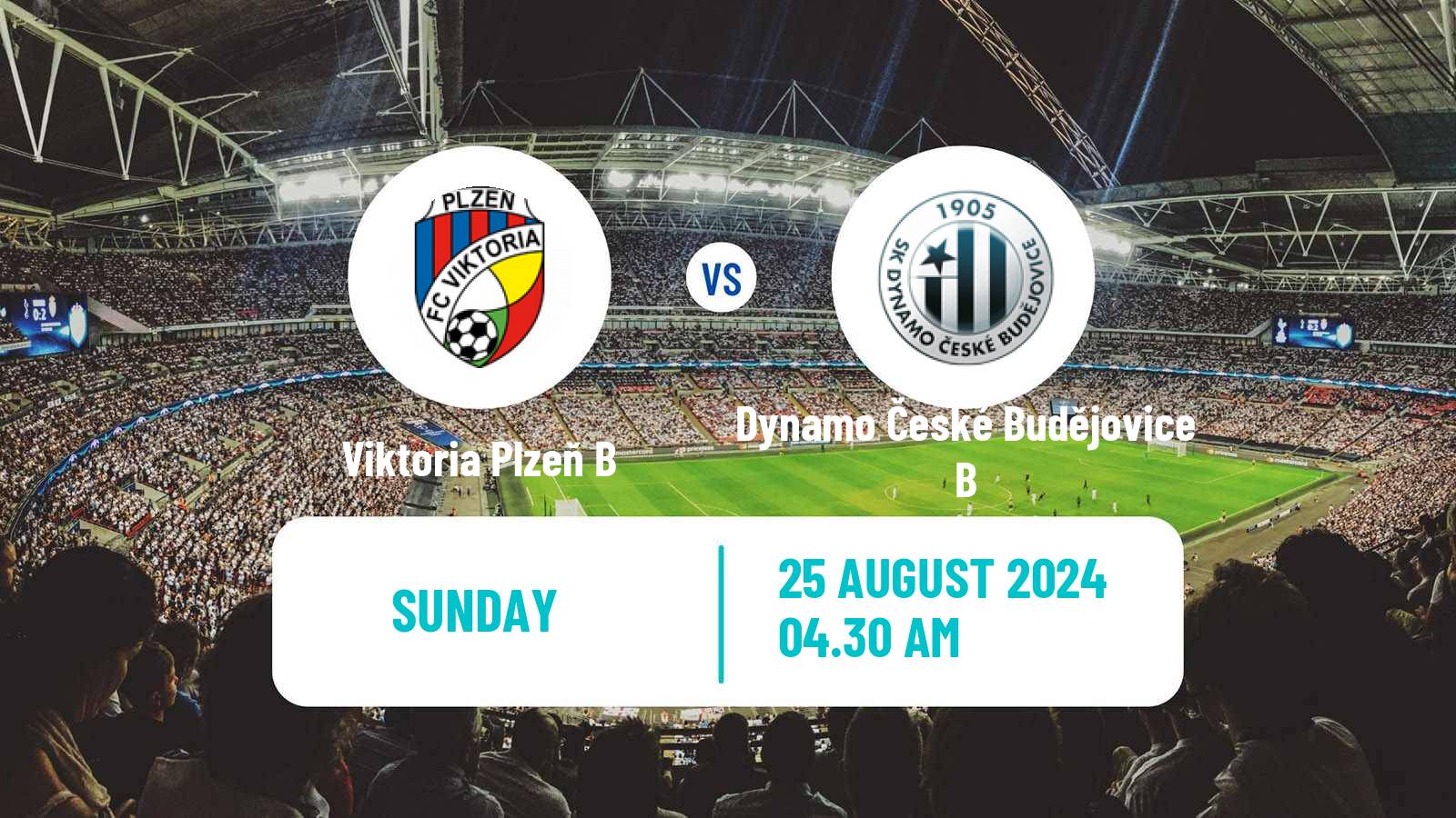 Soccer Czech CFL Group A Viktoria Plzeň B - Dynamo České Budějovice B