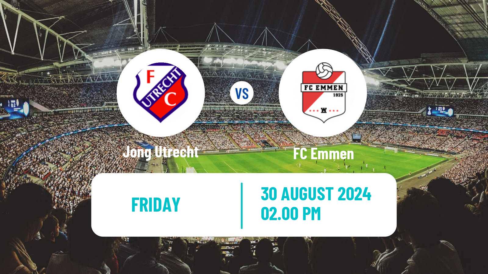 Soccer Dutch Eerste Divisie Jong Utrecht - Emmen