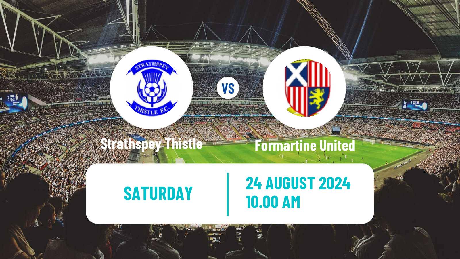 Soccer Scottish Highland League Strathspey Thistle - Formartine United