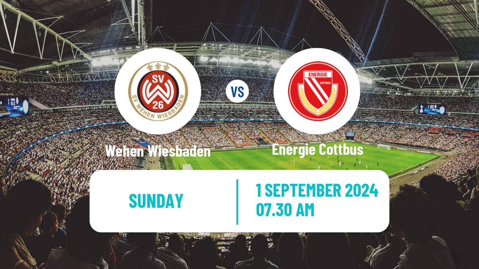 Soccer German 3 Bundesliga Wehen Wiesbaden - Energie Cottbus