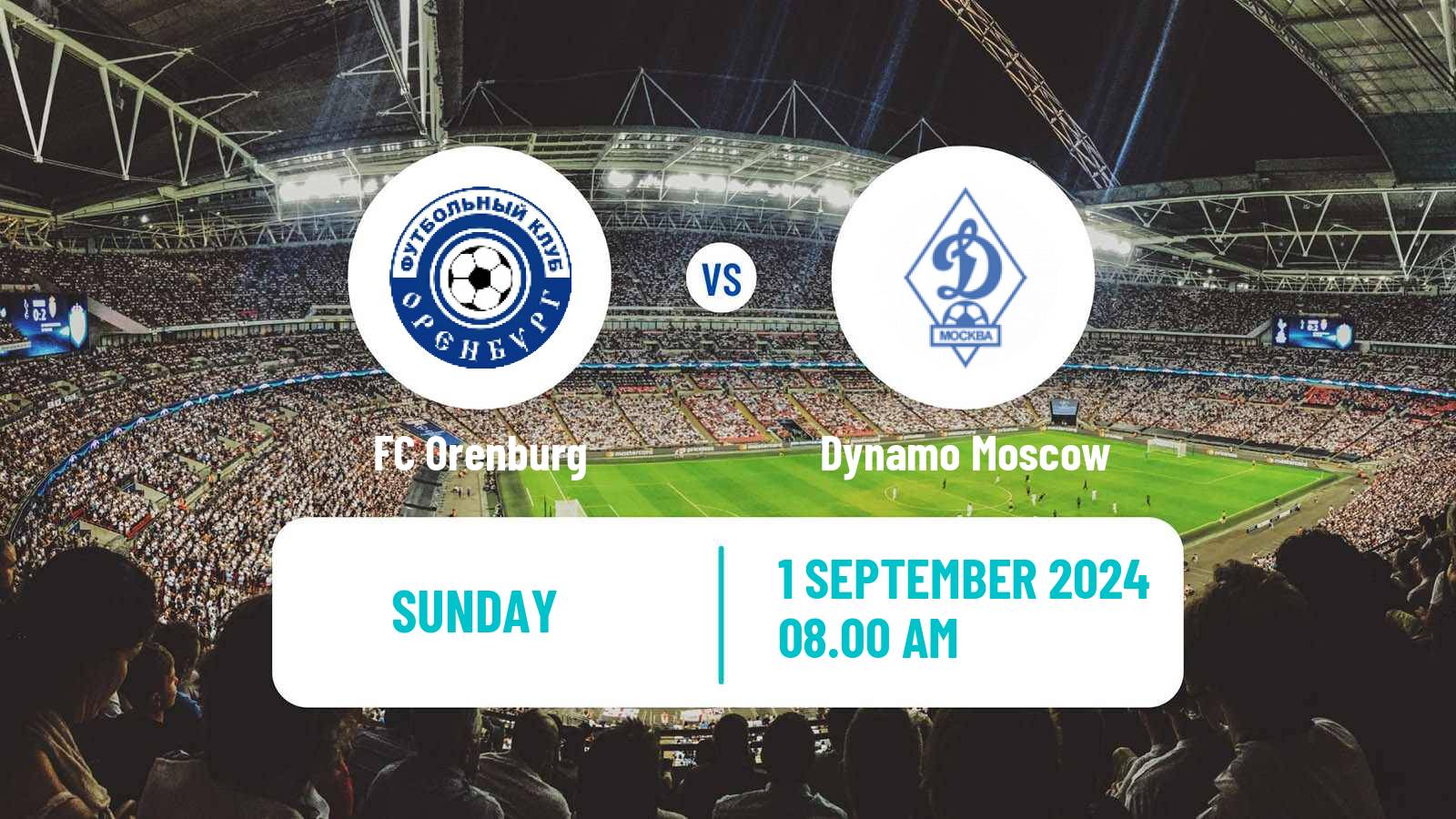 Soccer Russian Premier League Orenburg - Dynamo Moscow