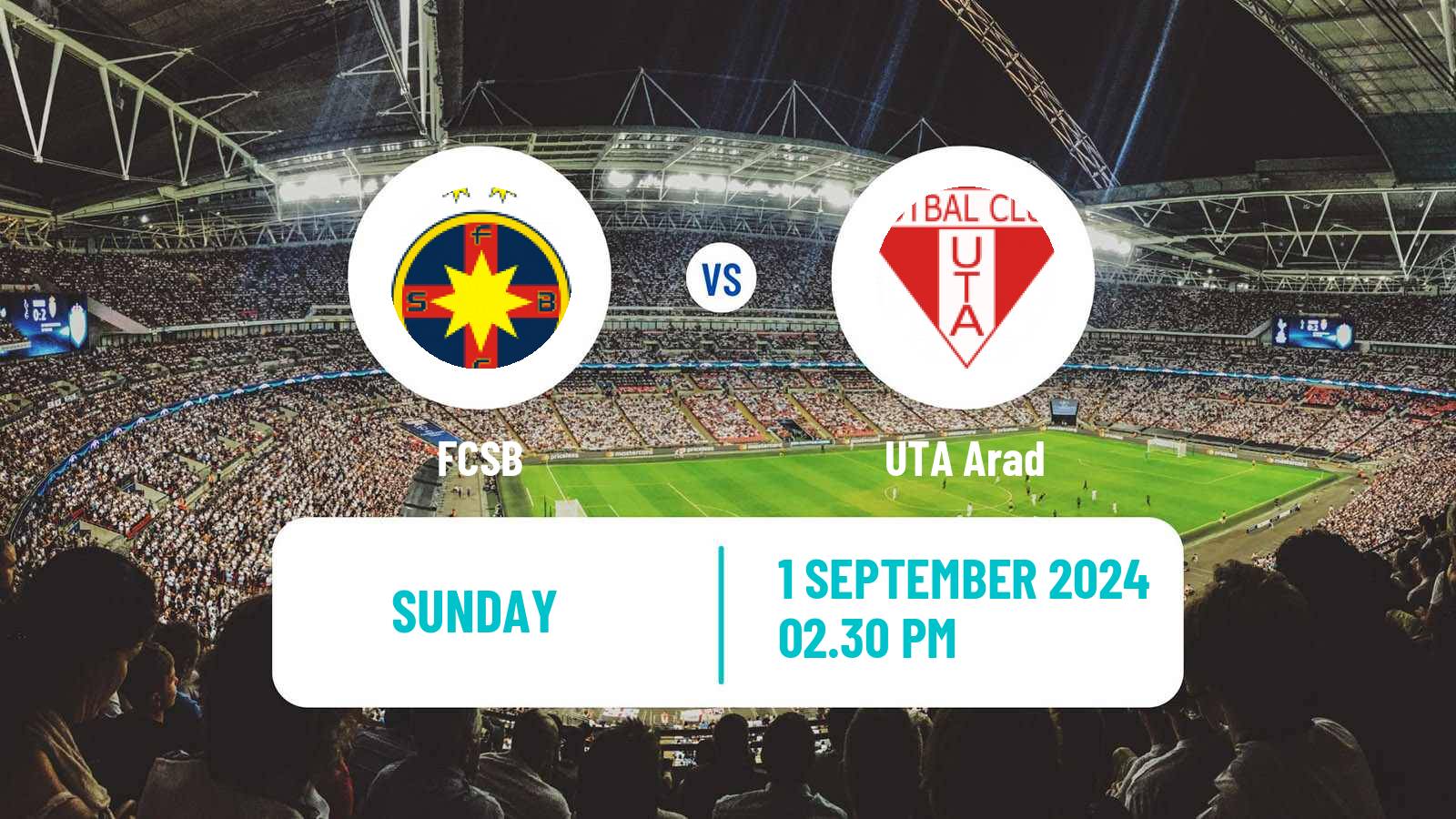 Soccer Romanian Liga 1 FCSB - UTA Arad