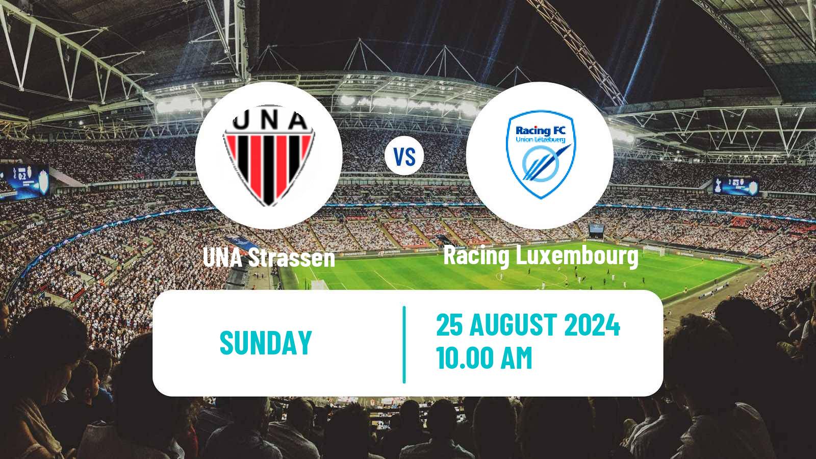 Soccer Luxembourg National Division UNA Strassen - Racing Luxembourg