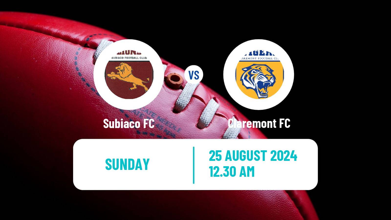 Aussie rules WAFL Subiaco - Claremont