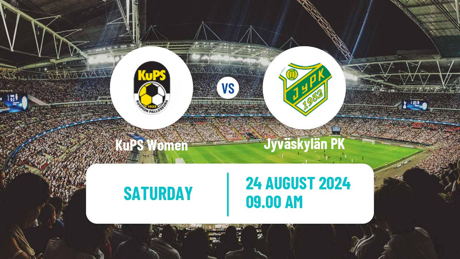 Soccer Finnish Kansallinen Liiga Women KuPS - Jyväskylän PK