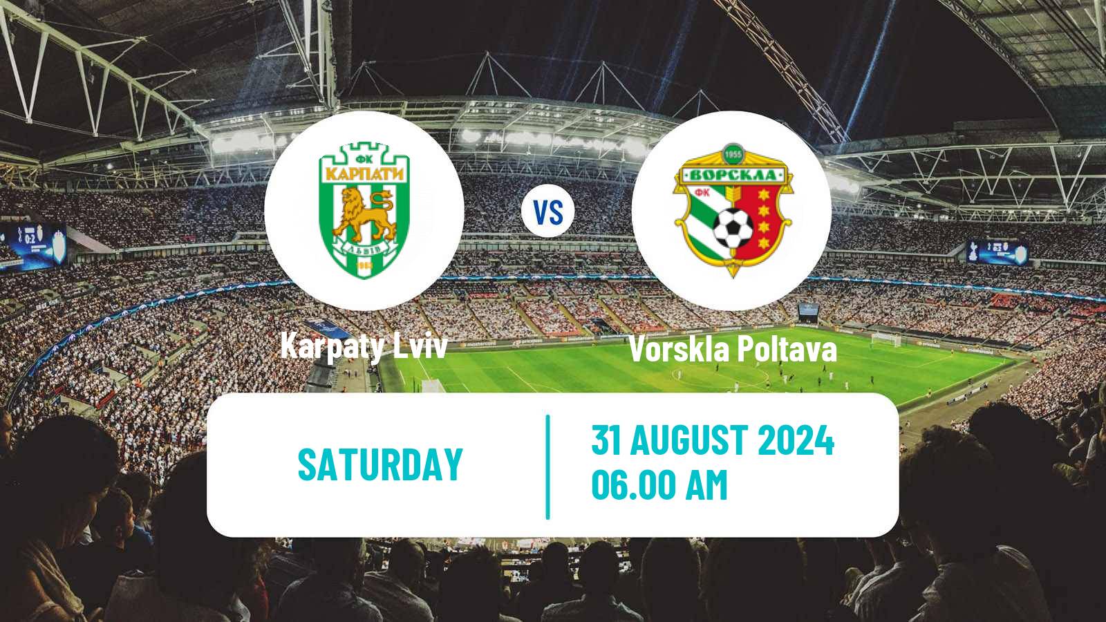 Soccer Ukrainian Premier League Karpaty Lviv - Vorskla Poltava