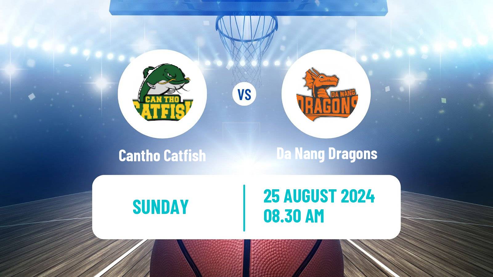 Basketball Vietnamese VBA Cantho Catfish - Da Nang Dragons