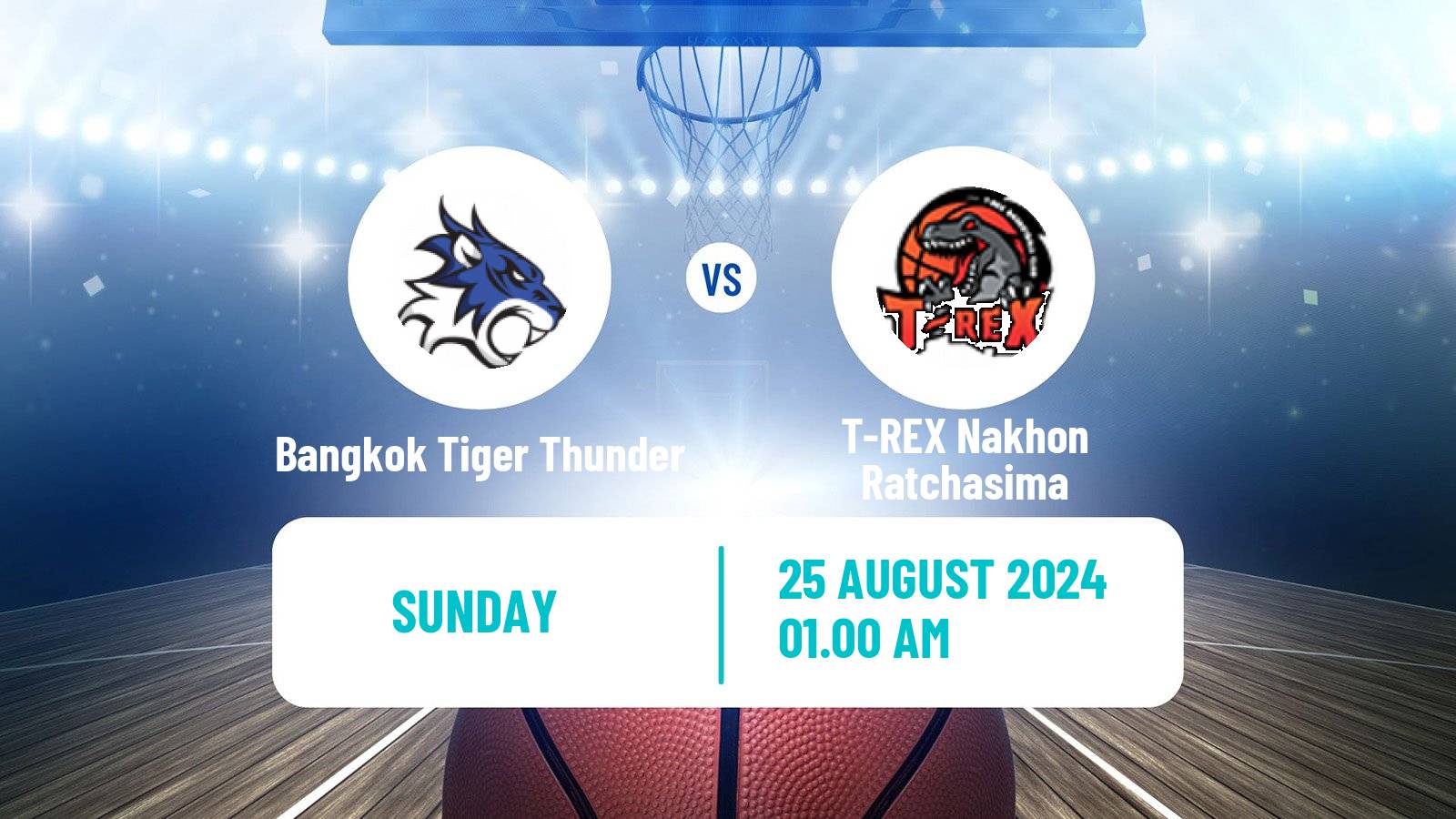 Basketball Thai TBL Bangkok Tiger Thunder - T-REX Nakhon Ratchasima