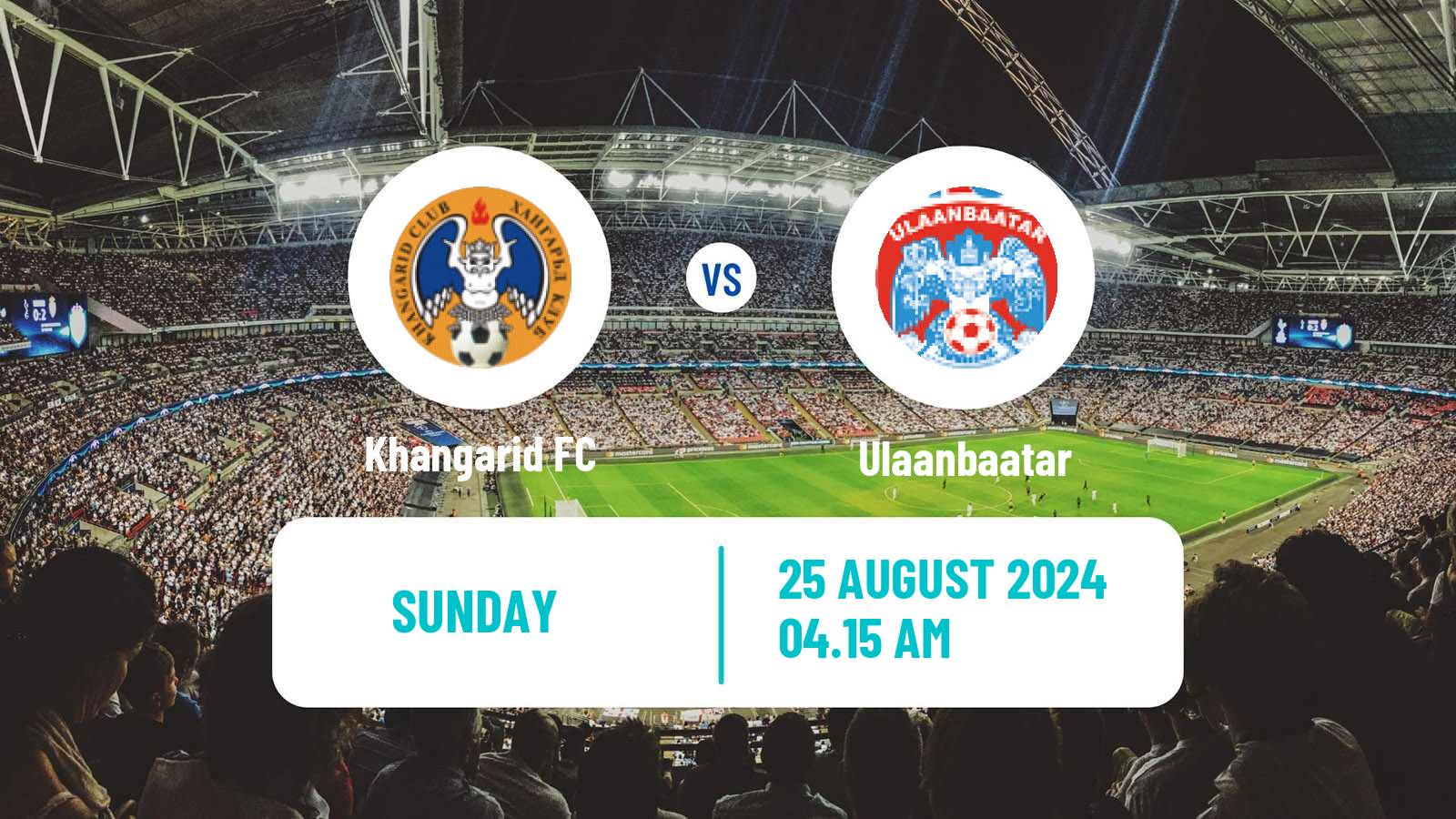 Soccer Mongolian Premier League Khangarid - Ulaanbaatar