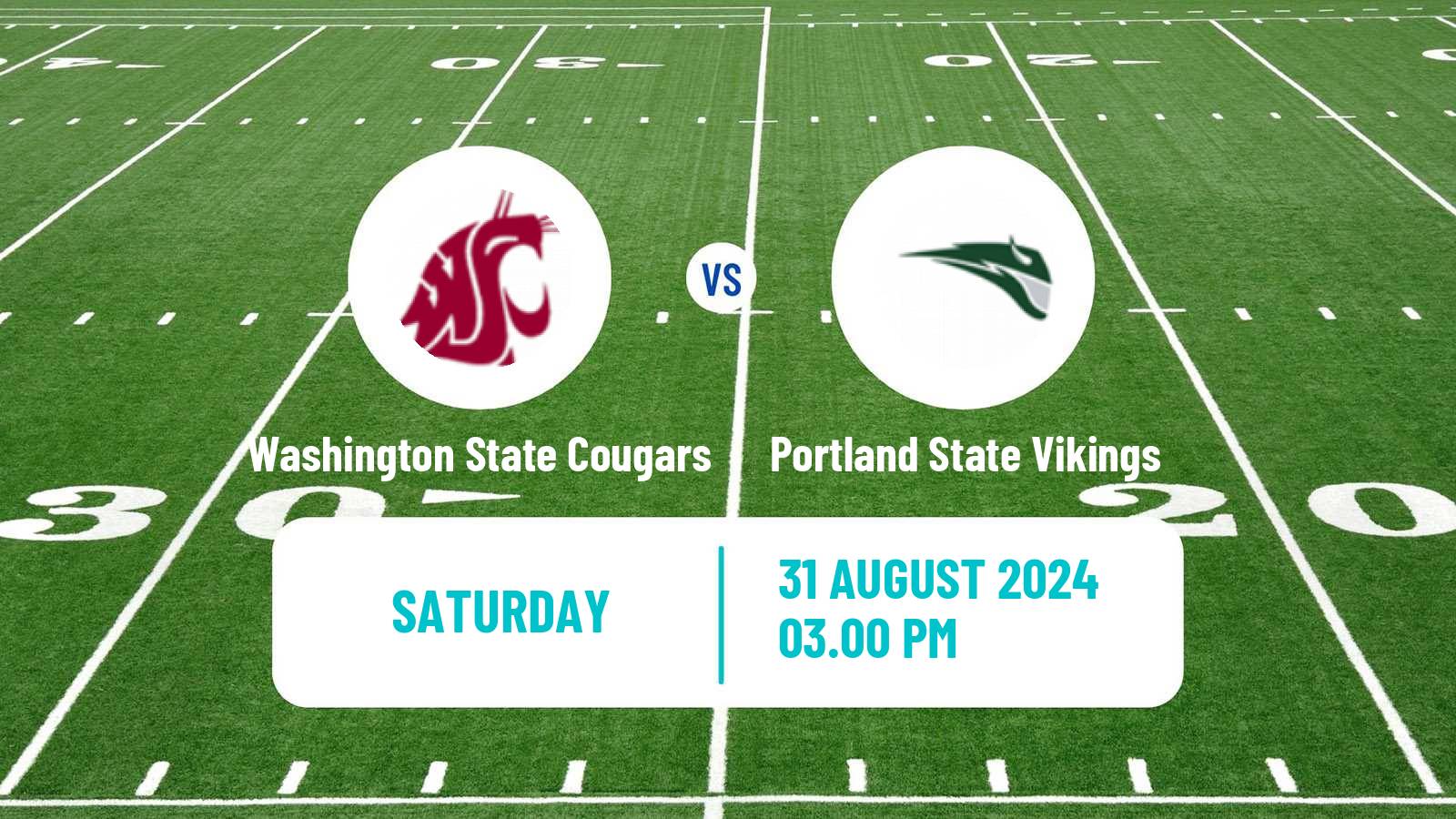 American football NCAA College Football Washington State Cougars - Portland State Vikings