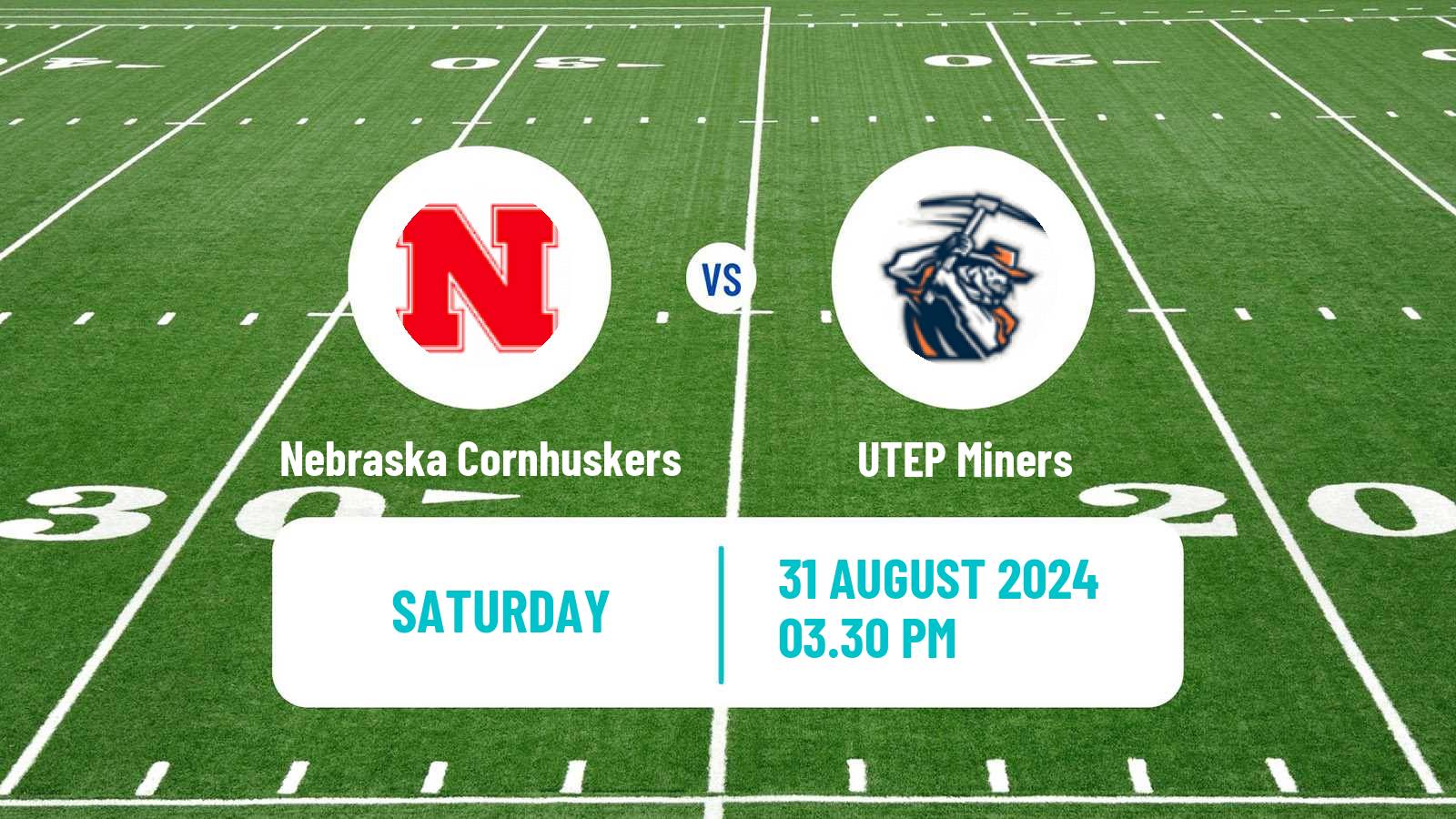 American football NCAA College Football Nebraska Cornhuskers - UTEP Miners