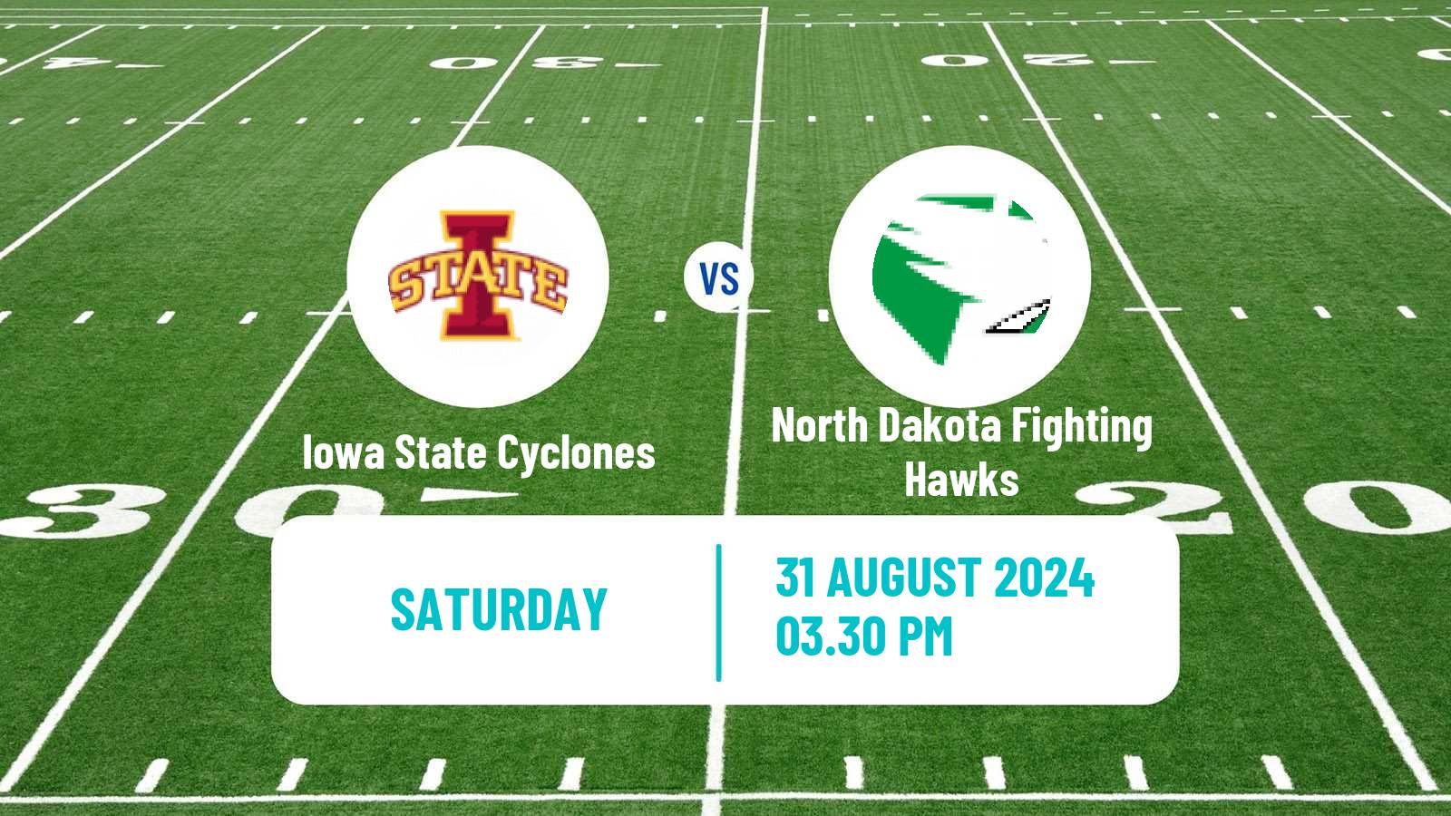 American football NCAA College Football Iowa State Cyclones - North Dakota Fighting Hawks