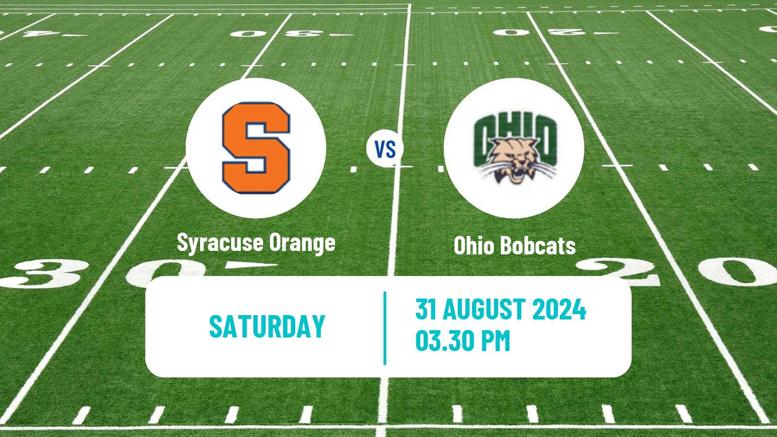 American football NCAA College Football Syracuse Orange - Ohio Bobcats