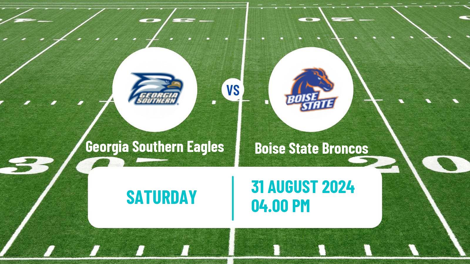 American football NCAA College Football Georgia Southern Eagles - Boise State Broncos