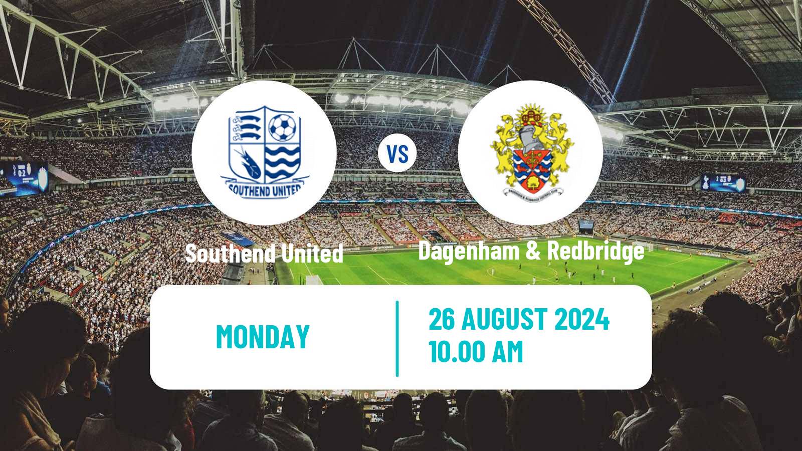 Soccer English National League Southend United - Dagenham & Redbridge