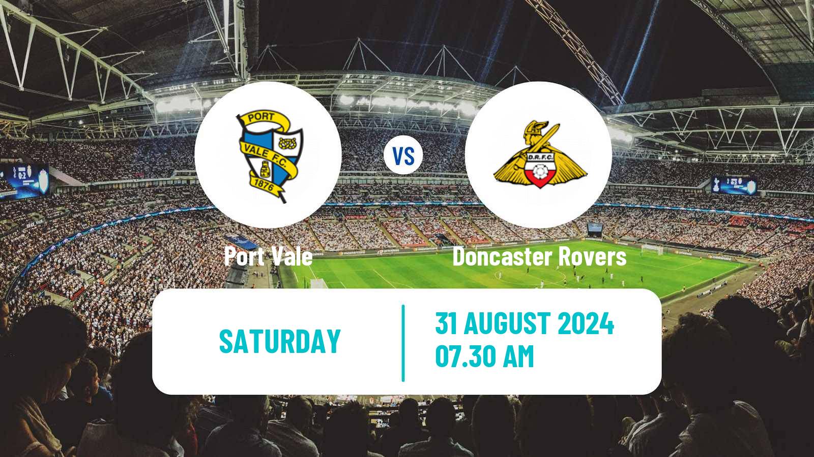 Soccer English League Two Port Vale - Doncaster Rovers