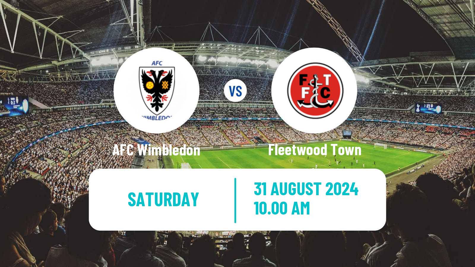 Soccer English League Two AFC Wimbledon - Fleetwood Town