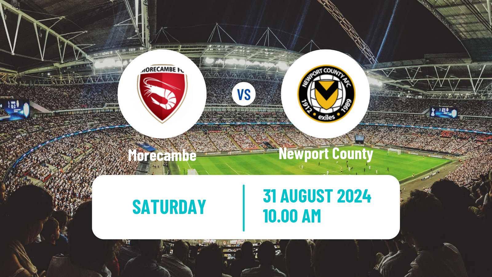 Soccer English League Two Morecambe - Newport County