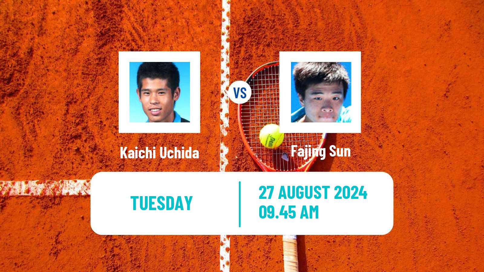 Tennis Zhangjiagang Challenger Men Kaichi Uchida - Fajing Sun