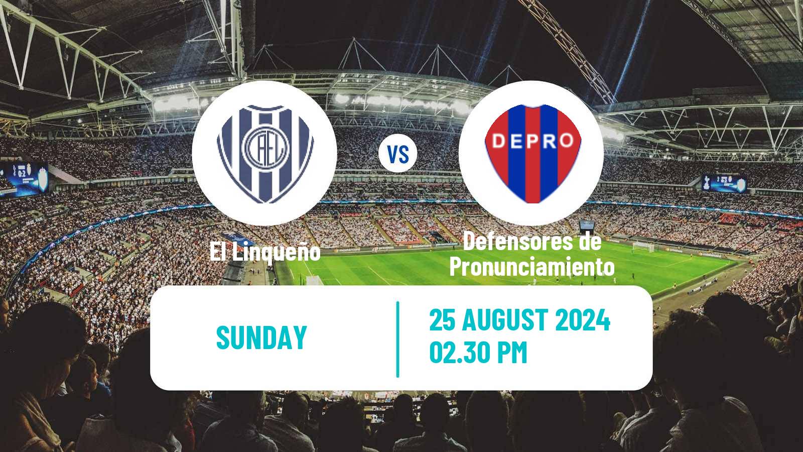 Soccer Argentinian Torneo Federal El Linqueño - Defensores de Pronunciamiento