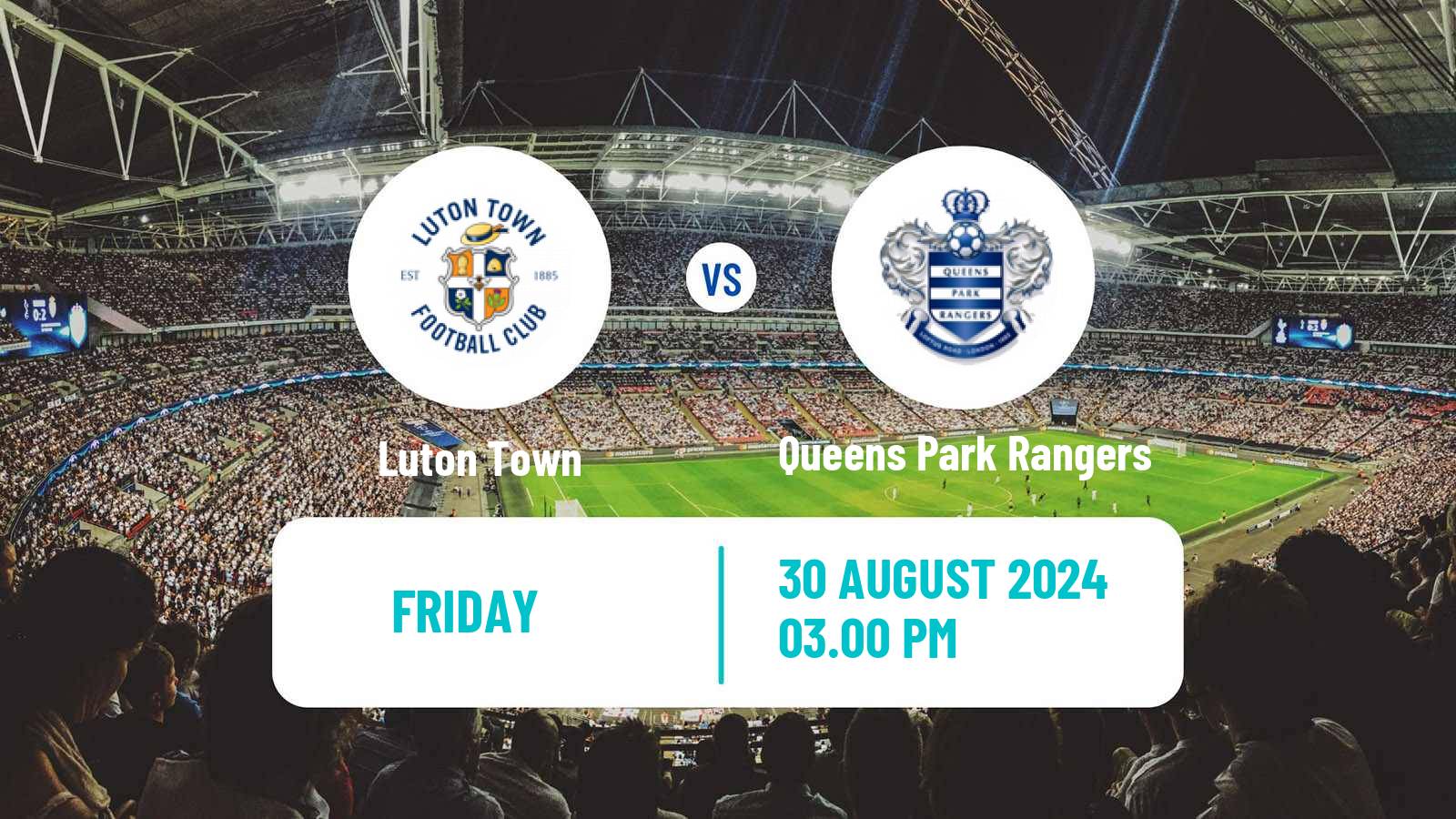 Soccer English League Championship Luton Town - Queens Park Rangers