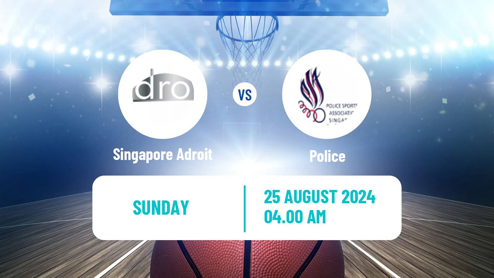 Basketball Singapore NBL Singapore Adroit - Police