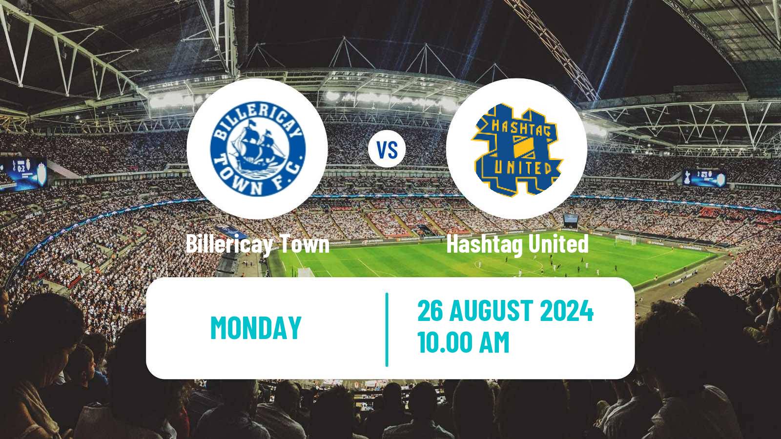 Soccer English Isthmian League Premier Division Billericay Town - Hashtag United