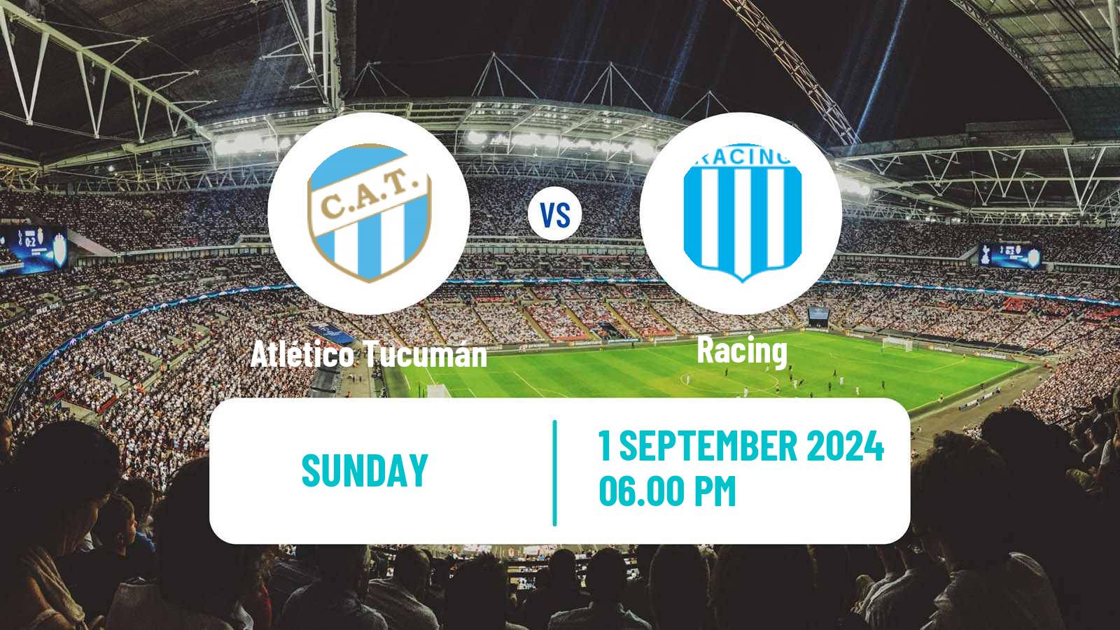 Soccer Argentinian Liga Profesional Atlético Tucumán - Racing