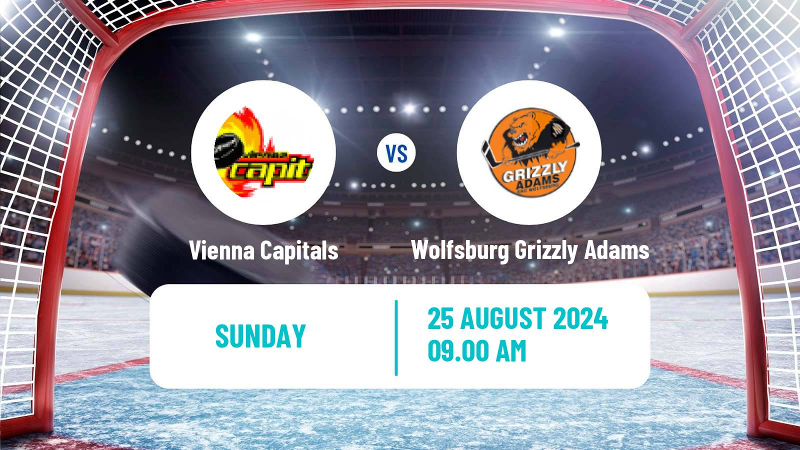 Hockey Club Friendly Ice Hockey Vienna Capitals - Wolfsburg Grizzly Adams