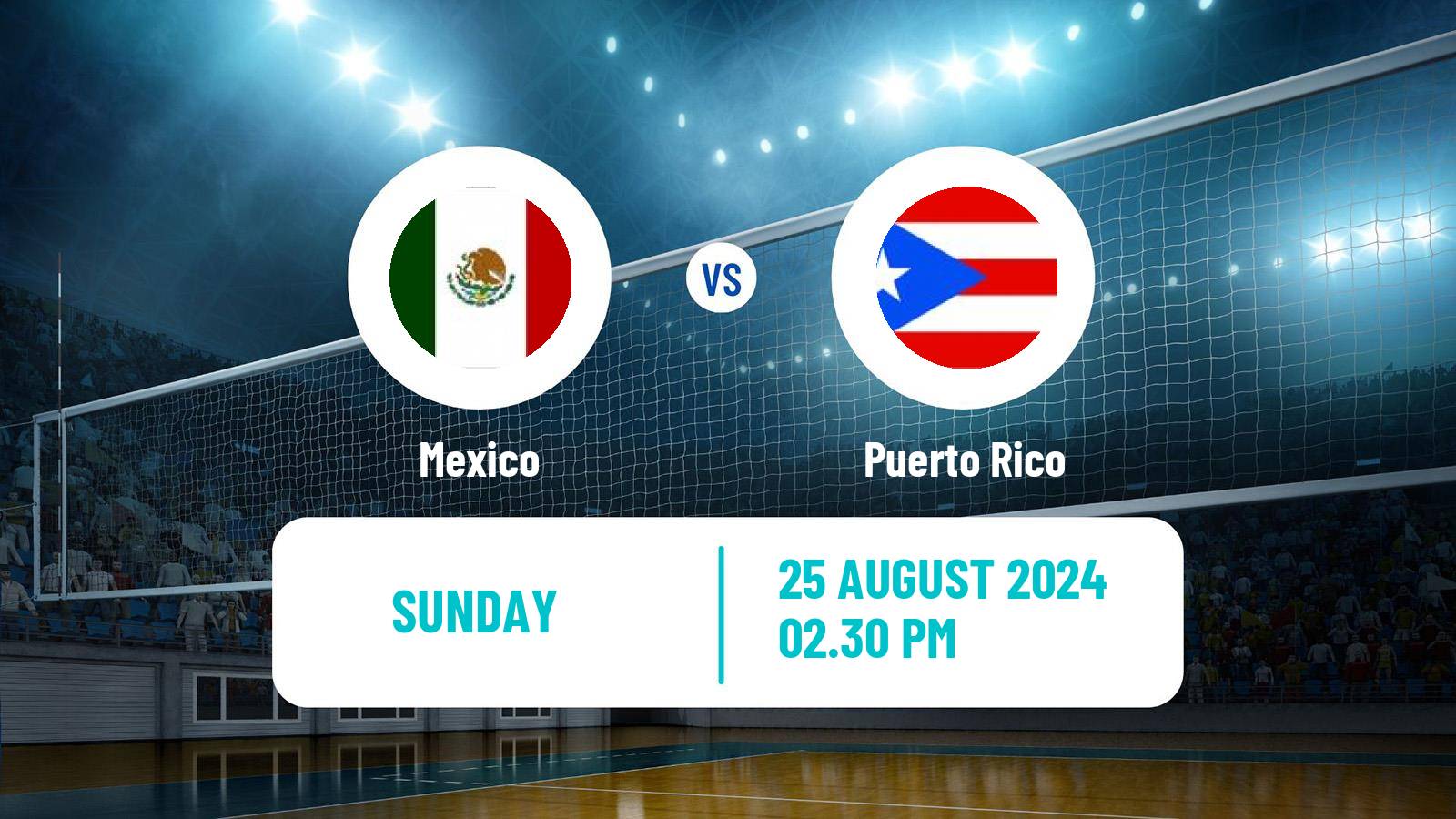 Volleyball Pan-American Cup Final Six Volleyball Mexico - Puerto Rico