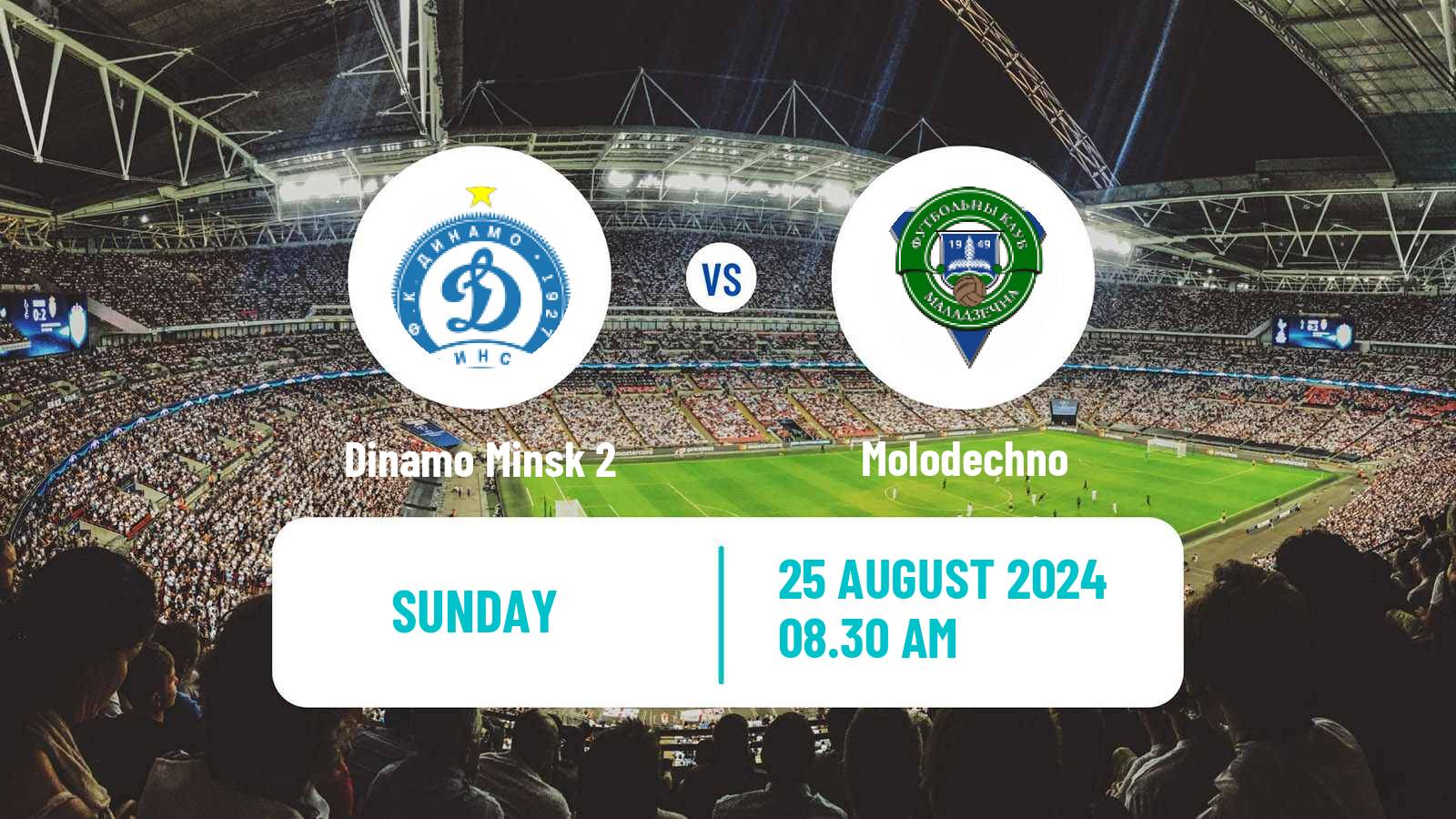 Soccer Belarusian Pershaya Liga Dinamo Minsk 2 - Molodechno