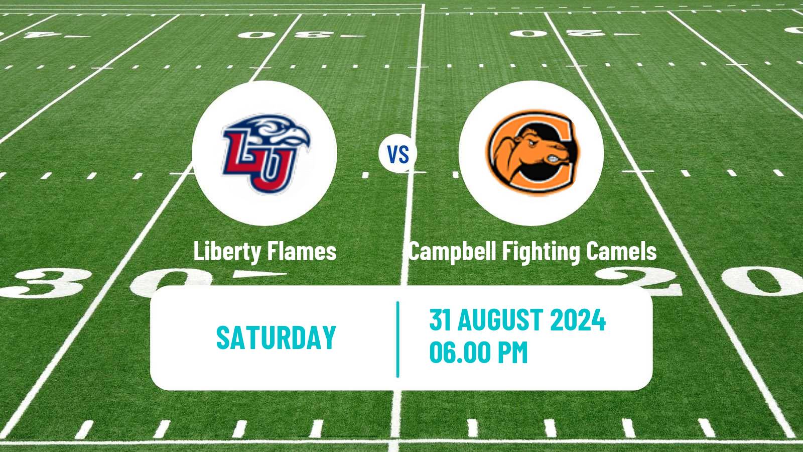 American football NCAA College Football Liberty Flames - Campbell Fighting Camels