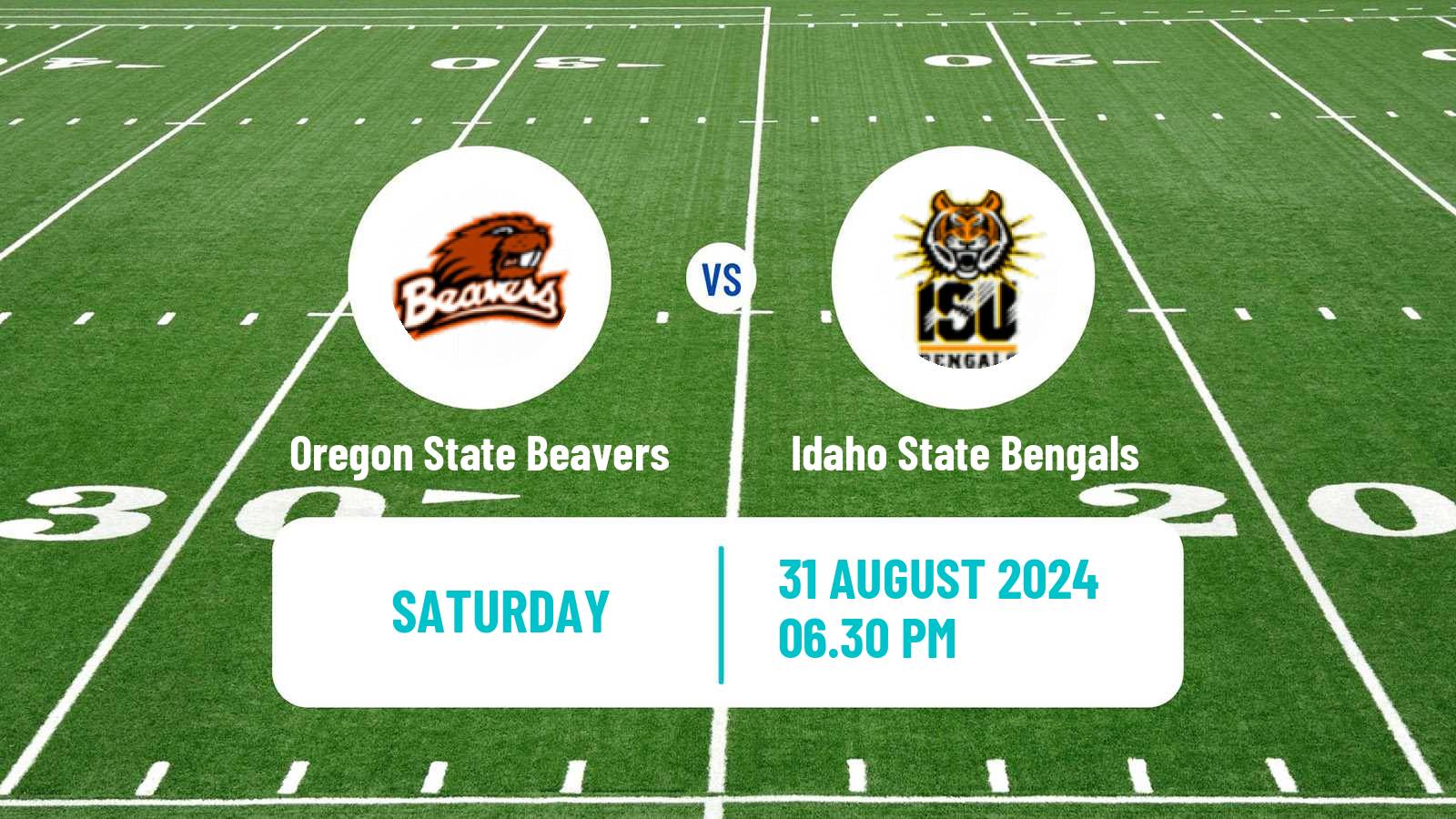 American football NCAA College Football Oregon State Beavers - Idaho State Bengals