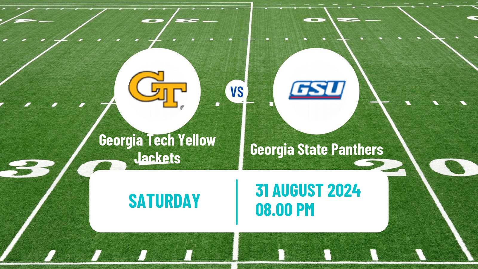 American football NCAA College Football Georgia Tech Yellow Jackets - Georgia State Panthers