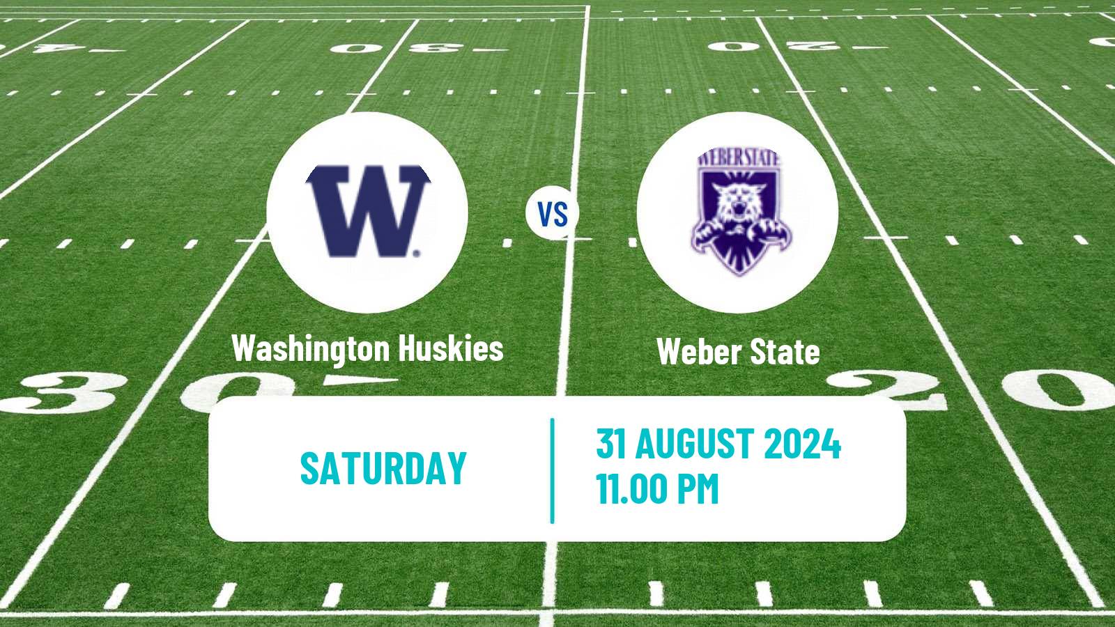 American football NCAA College Football Washington Huskies - Weber State