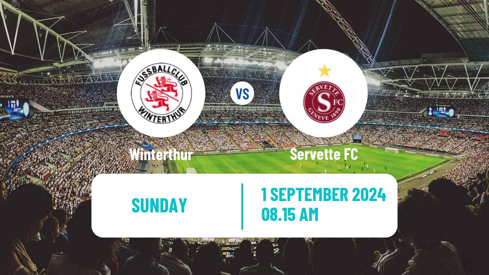 Soccer Swiss Super League Winterthur - Servette