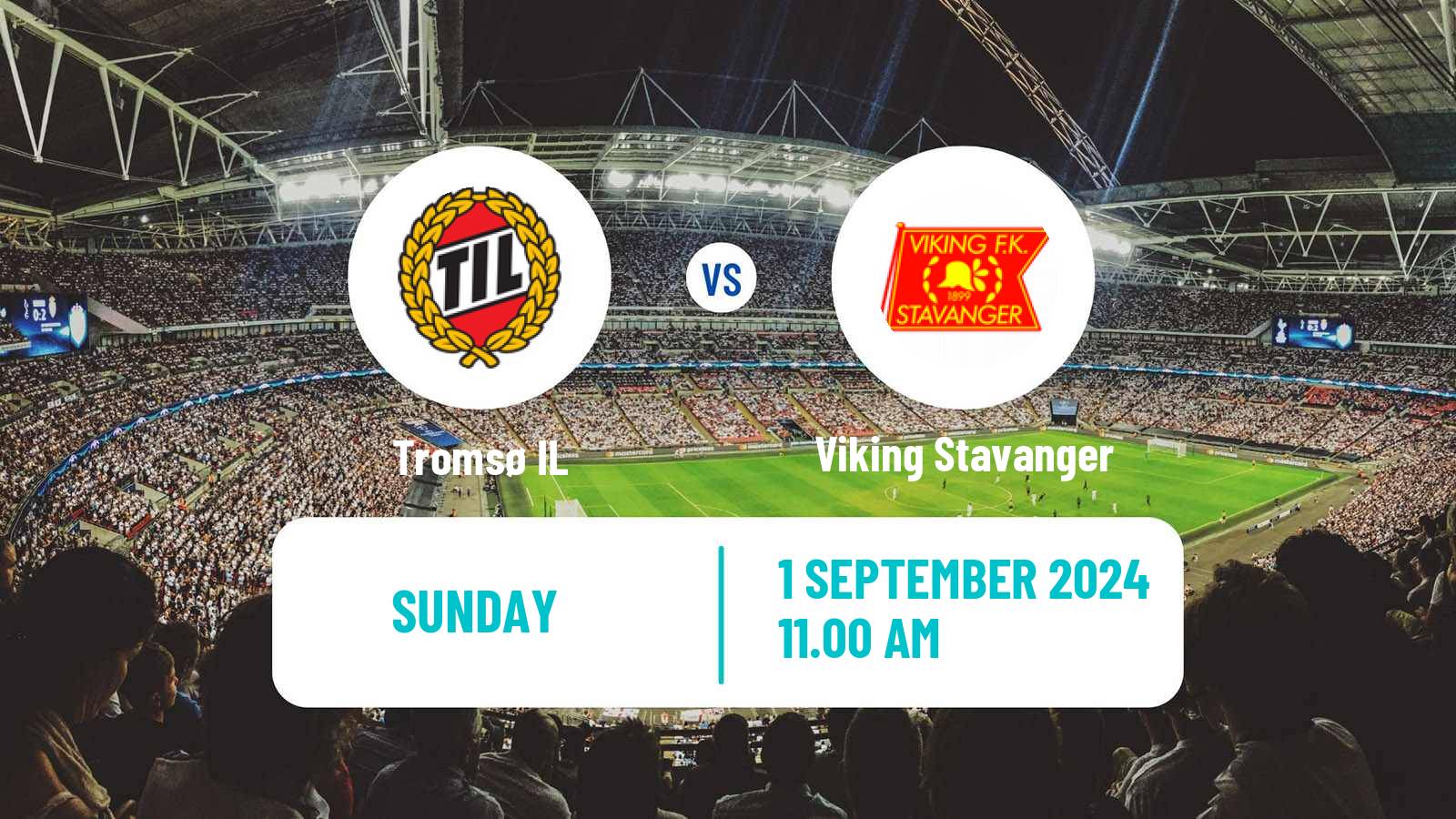 Soccer Norwegian Eliteserien Tromsø - Viking Stavanger