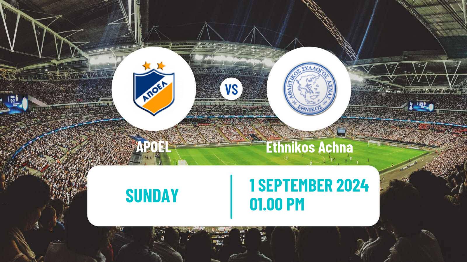 Soccer Cypriot First Division APOEL - Ethnikos Achna