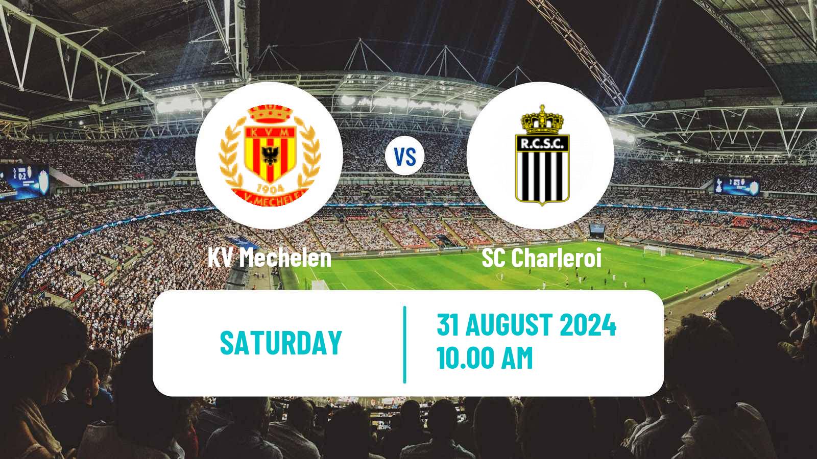 Soccer Belgian Jupiler Pro League KV Mechelen - Charleroi