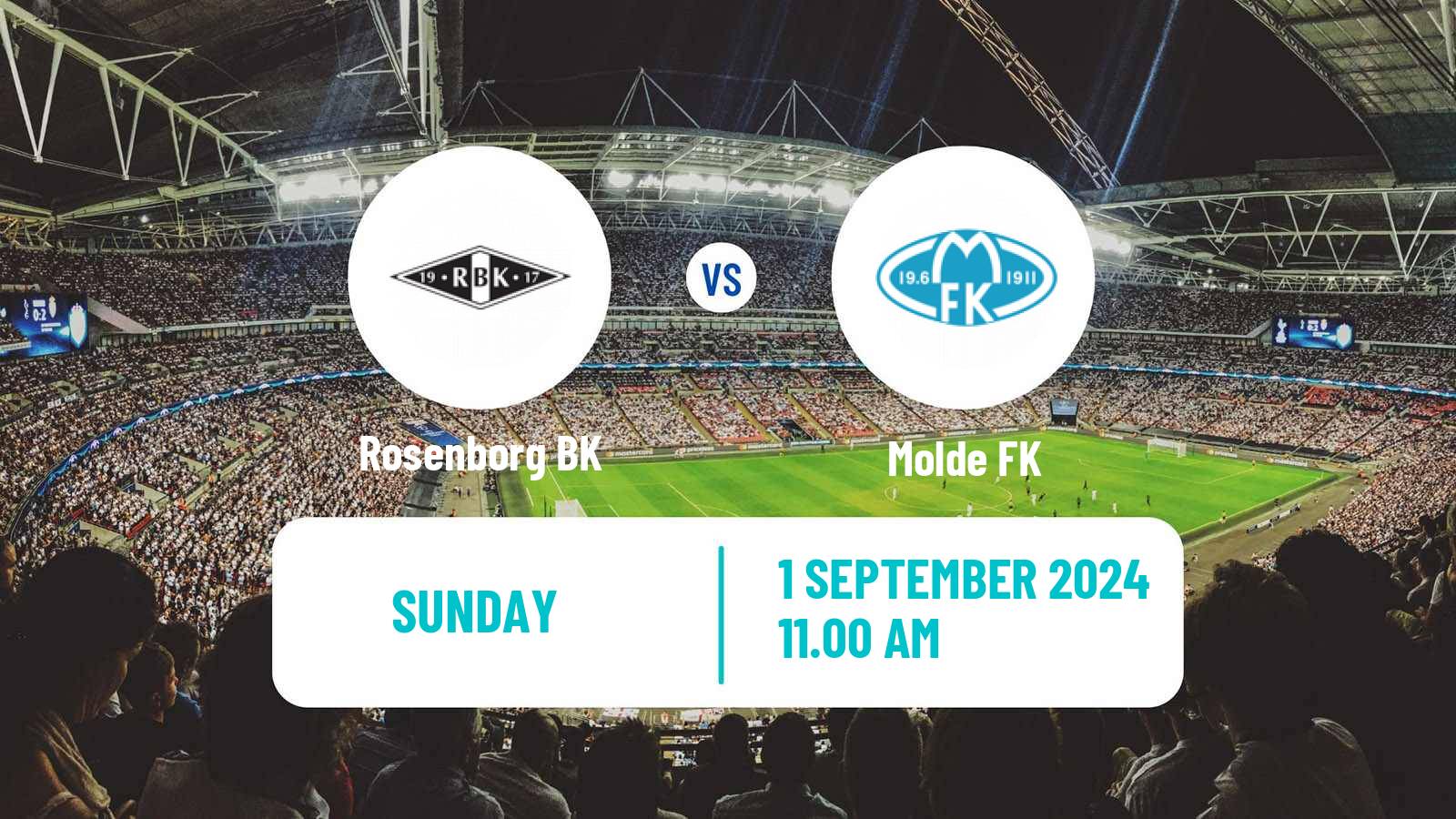 Soccer Norwegian Eliteserien Rosenborg - Molde