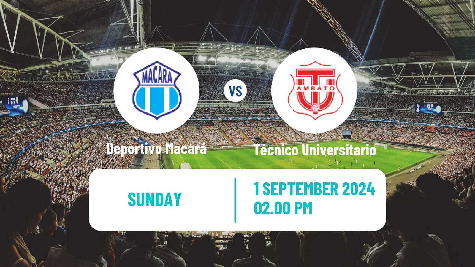 Soccer Ecuadorian Liga Pro Deportivo Macará - Técnico Universitario