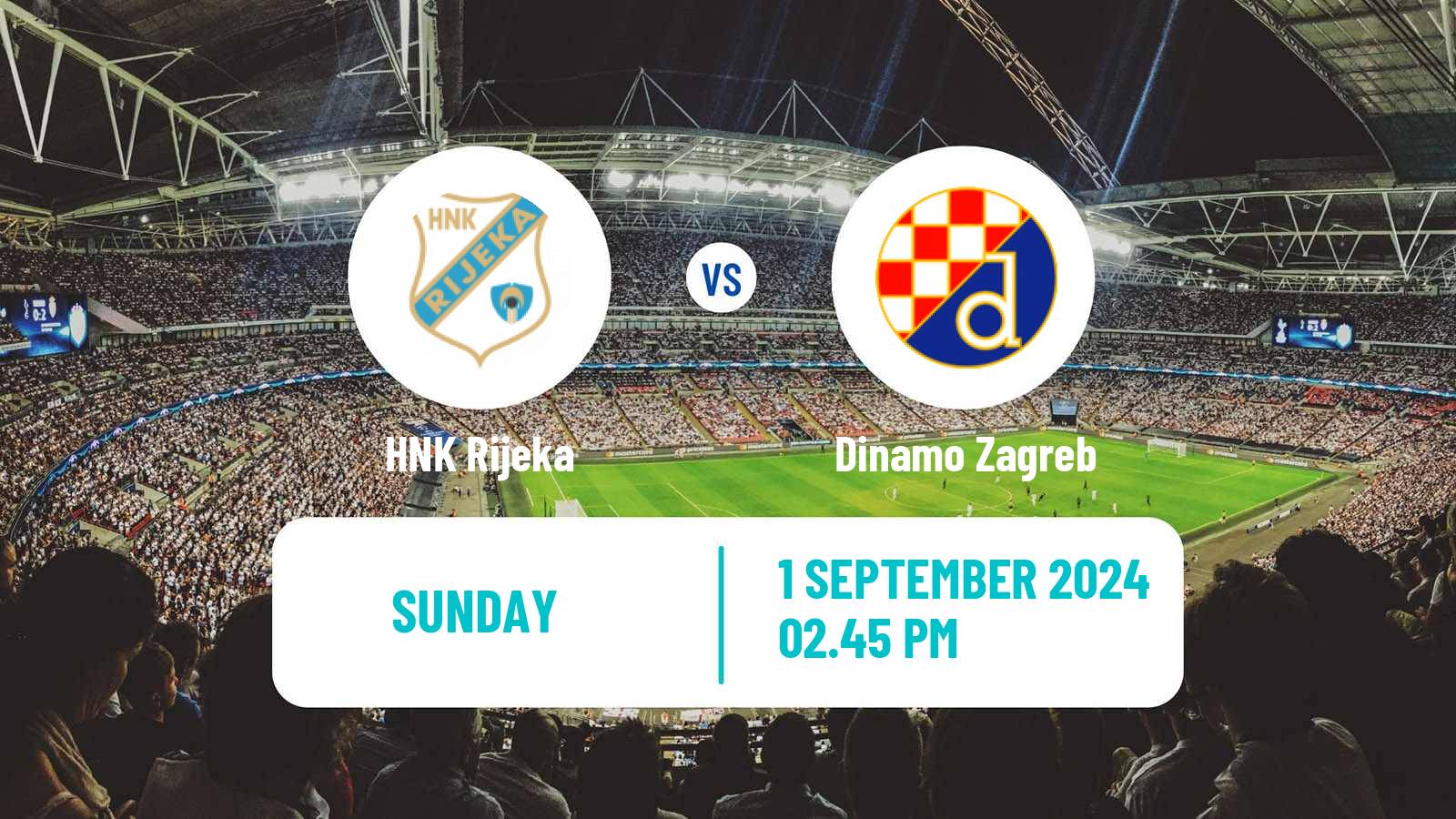 Soccer Croatian HNL Rijeka - Dinamo Zagreb