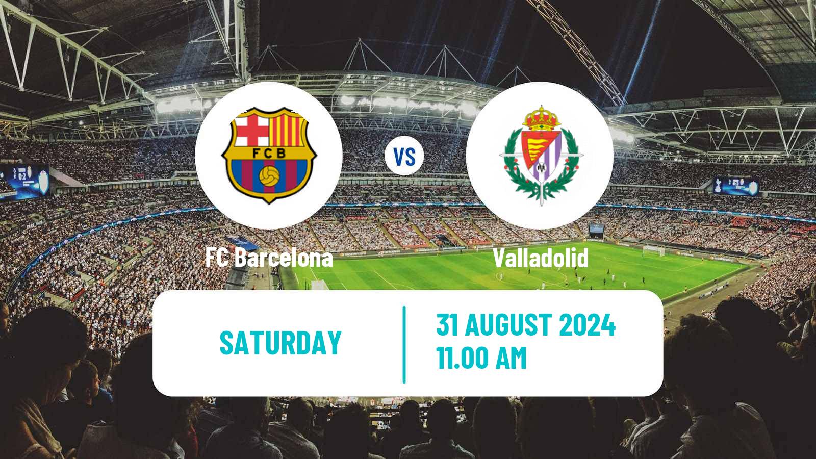 Soccer Spanish LaLiga Barcelona - Valladolid