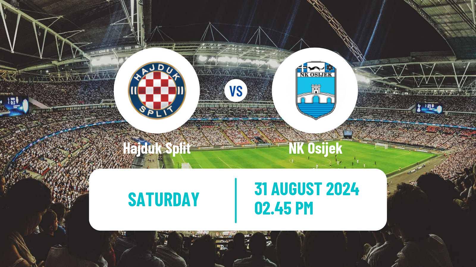 Soccer Croatian HNL Hajduk Split - Osijek