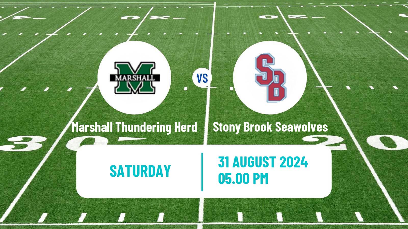 American football NCAA College Football Marshall Thundering Herd - Stony Brook Seawolves