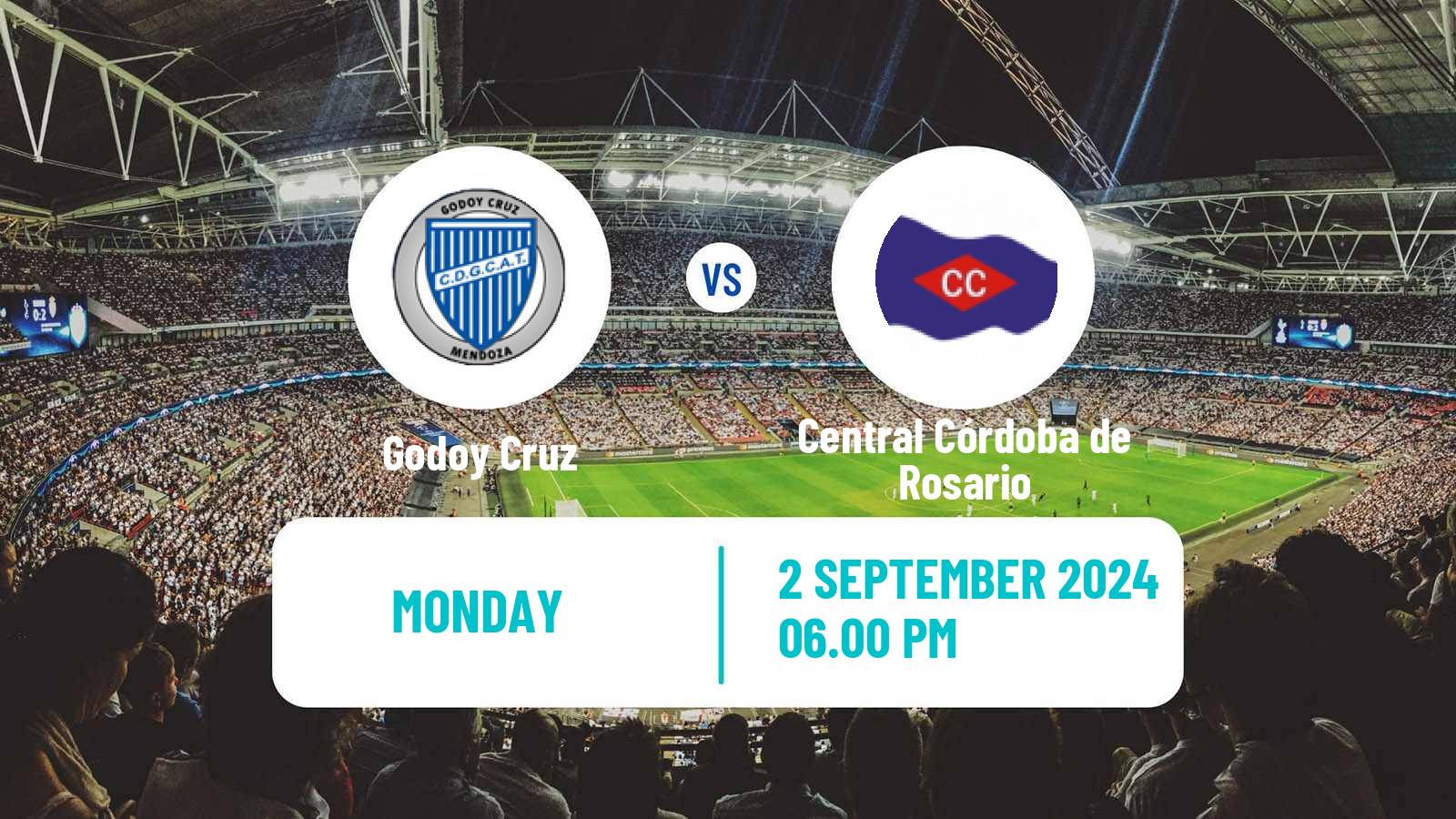 Soccer Argentinian Liga Profesional Godoy Cruz - Central Córdoba de Rosario