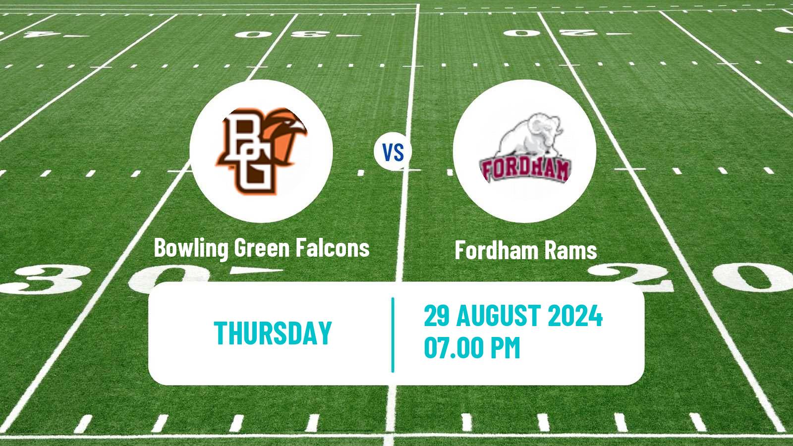 American football NCAA College Football Bowling Green Falcons - Fordham Rams