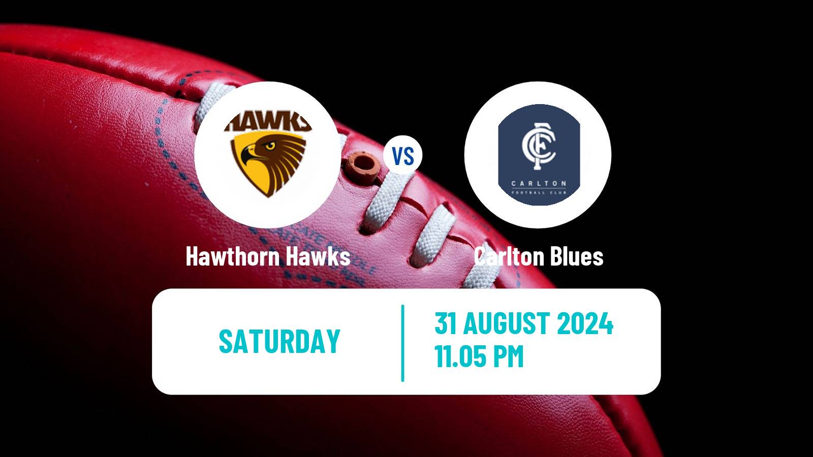 Aussie rules AFL Women Hawthorn Hawks - Carlton Blues